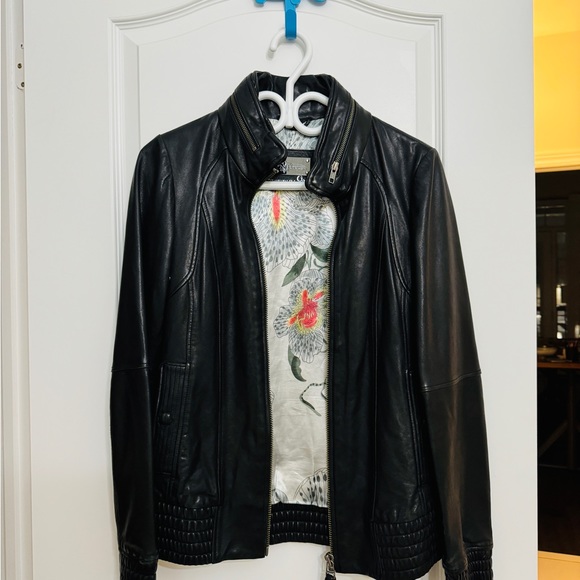 [Sold] Mackage x Aritzia Genuine Lamb Leather Jacket, Size M - Picture 3 of 11